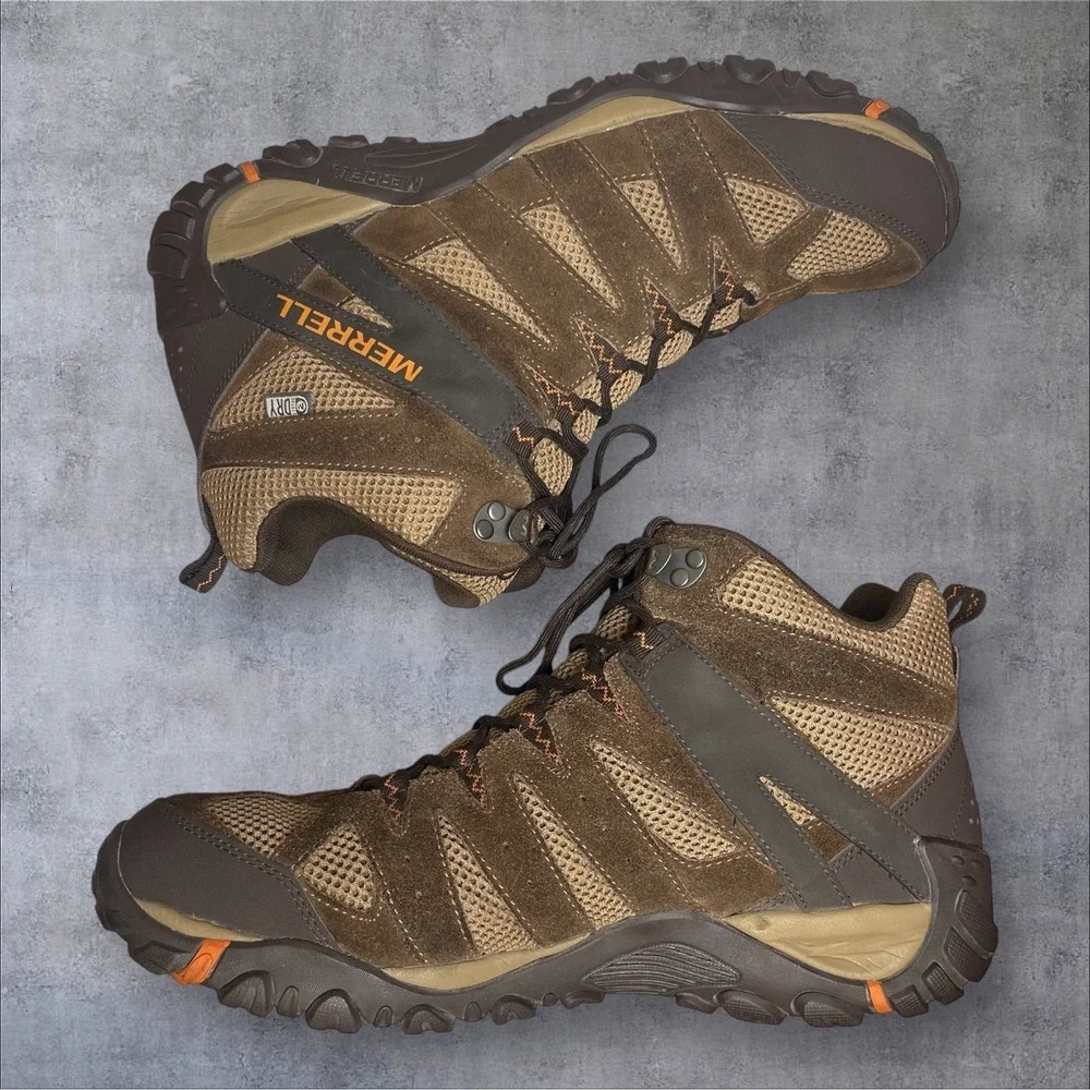 Merrell Accentor 2 Mid Waterproof Hiking Boots Brown Mens 13 J50823 - Picture 4 of 8